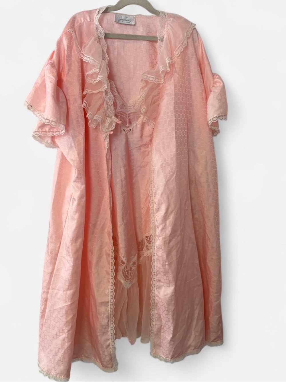 Vintage Jaclyn Smith 80s Nightgown & Robe Set